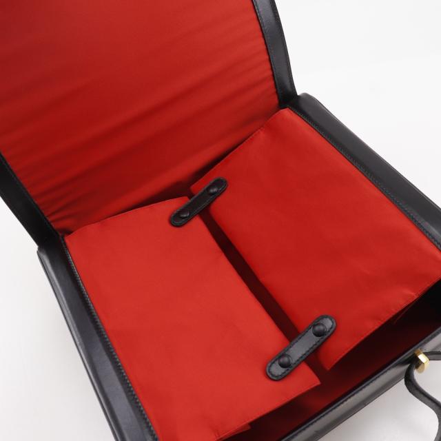 HERMES エルメス バニティ トラベルケース トラベルケース カーフ 黒