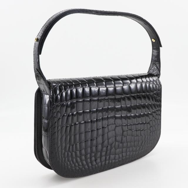 バリー BALLY ショルダーバッグ レザー×金属素材 黒×ゴールド チェーンショルダー バッグ BALLY バリー ショルダーバッグ LAYKA XS レディース