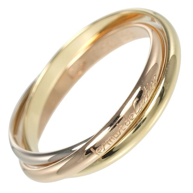 CARTIER カルティエ トリニティ XS K18ゴールド（YG×PG×WG） 12.5号
