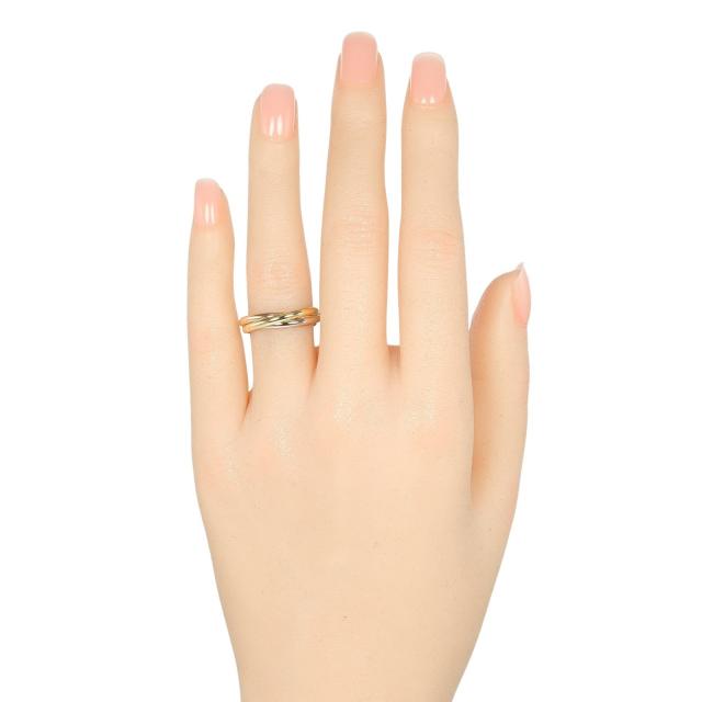 CARTIER カルティエ トリニティ XS K18ゴールド（YG×PG×WG） 12.5号