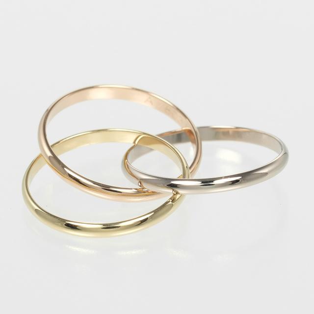 CARTIER カルティエ トリニティ XS K18ゴールド（YG×PG×WG） 12.5号