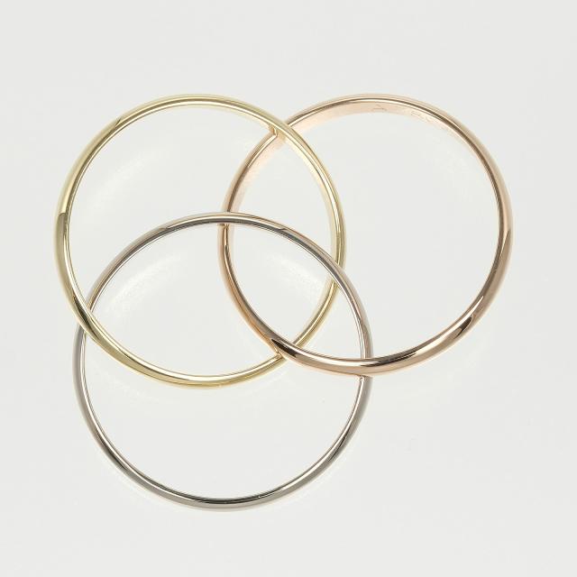 CARTIER カルティエ トリニティ XS K18ゴールド（YG×PG×WG） 12.5号