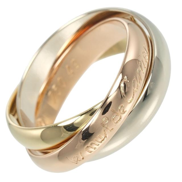 CARTIER カルティエ トリニティ K18ゴールド（YG×PG×WG） 9号 リング