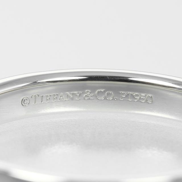 TIFFANY&Co. ティファニー バンドリング Pt950プラチナ 17.5号 リング