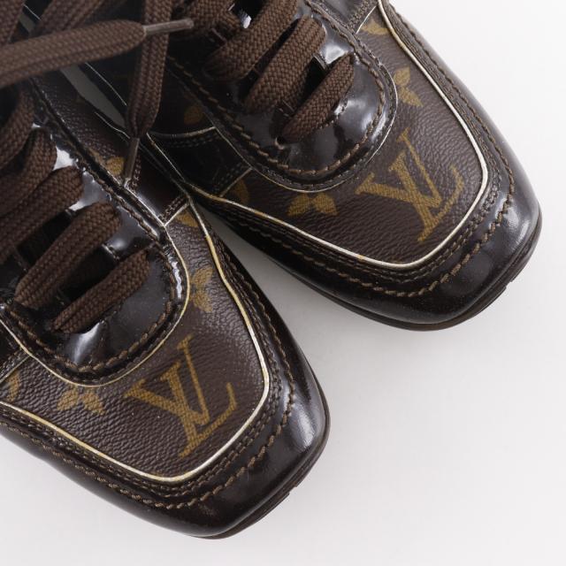 LOUIS VUITTON ルイ・ヴィトン ローカット モノグラムキャンバス 茶 スニーカー_3