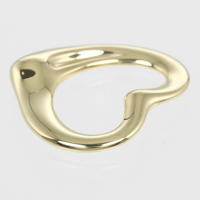 １8金イエローゴールドオープンハートペンダントトップ tomatosarada K18YG 18金 イエローゴールド オープンハート