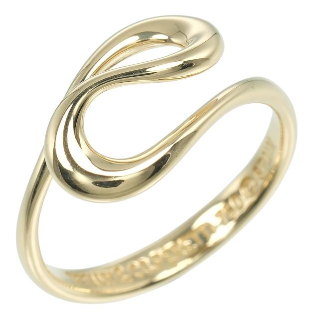 TIFFANY&Co. ティファニー オープンウェーブ K18イエローゴールド 7号 リング・指輪 2.5g
