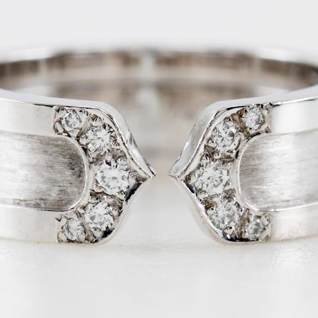 CARTIER】カルティエ C2 K18ホワイトゴールド 11号 レディース 7.8g