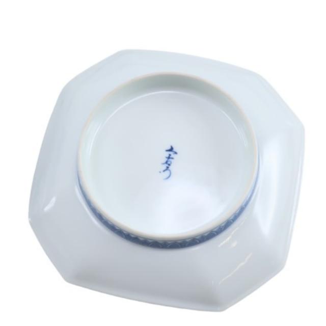 今泉今右衛門 錦緑地唐花文角皿 陶器 食器 ユニセックス 【中古】 