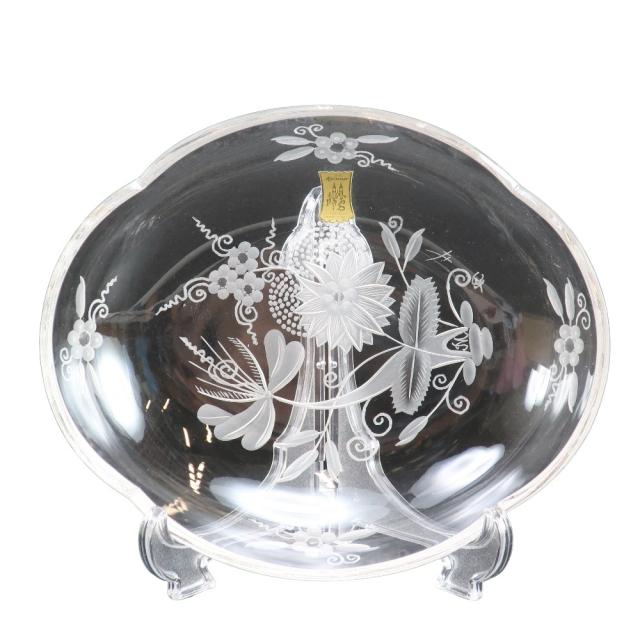 Meissen マイセン マイセンクリスタル 花文 向付 6客 【有馬頼底好之】 皿 クリスタル