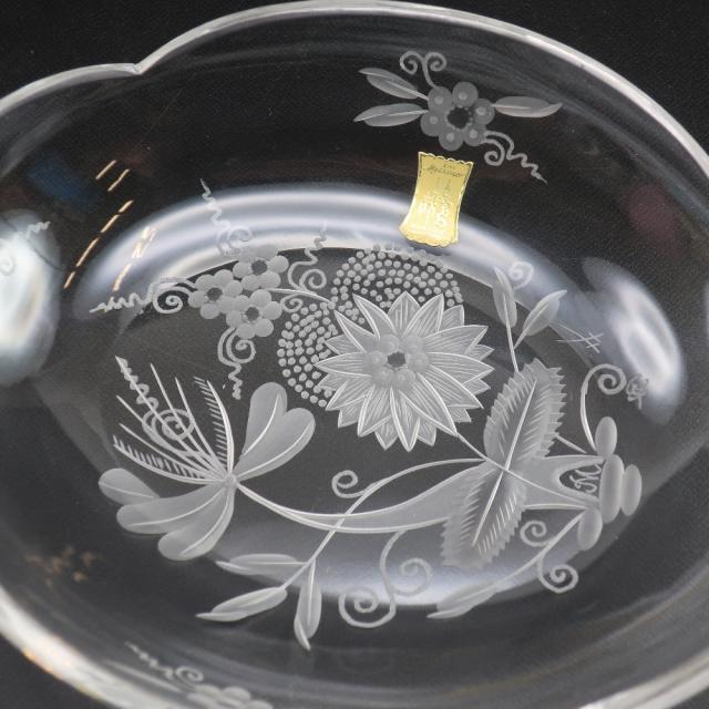 Meissen マイセン マイセンクリスタル 花文 向付 6客 【有馬頼底好之】 皿 クリスタル