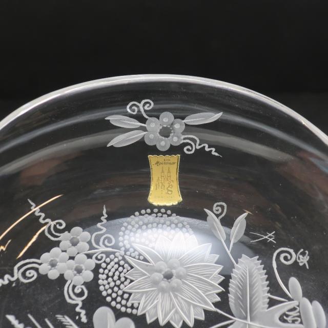 Meissen マイセン マイセンクリスタル 花文 向付 6客 【有馬頼底好之】 皿 クリスタル
