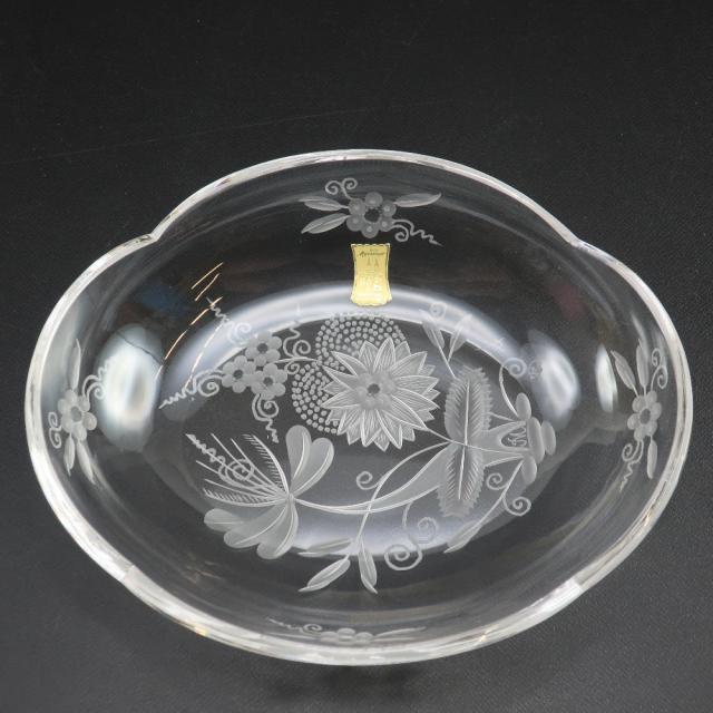 Meissen マイセン マイセンクリスタル 花文 向付 6客 【有馬頼底好之】 皿 クリスタル