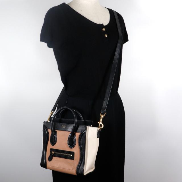 CELINEセリーヌ ラゲージ ナノ ショッパー黒 CELINE セリーヌ ラゲージ