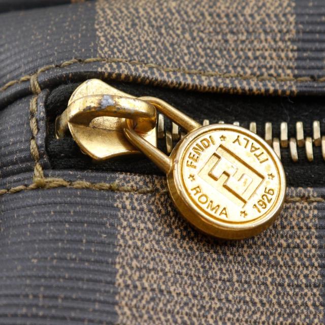 FENDI フェンディ ぺカン PVC 茶 リュック・デイパック レディース