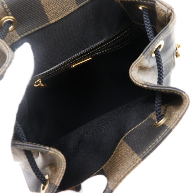 FENDI フェンディ ぺカン PVC 茶 リュック・デイパック レディース