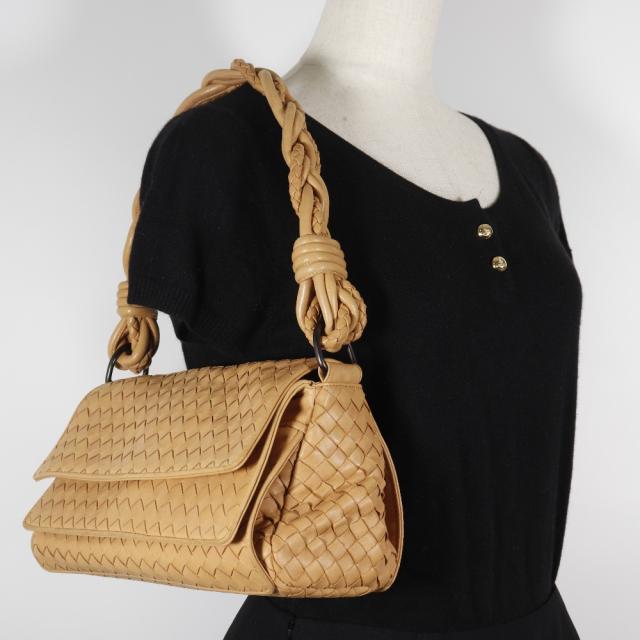 BOTTEGAVENETA ボッテガヴェネタ イントレチャート 145555 V0016 カーフ ベージュ_18