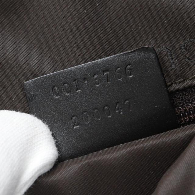 GUCCI グッチ 001.3766 ナイロンキャンバス 黒 ショルダーバッグ レディース 【中古】_16
