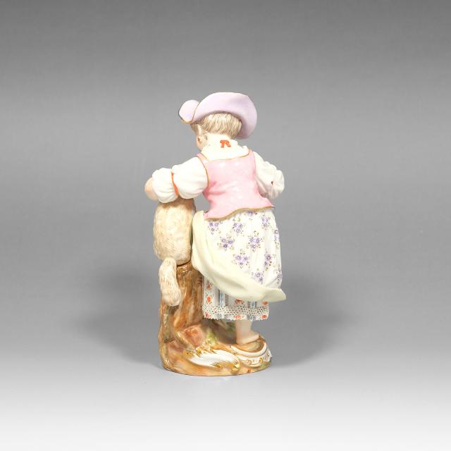 Meissen マイセン 羊飼いの少女 置物 オブジェ _ 【中古】