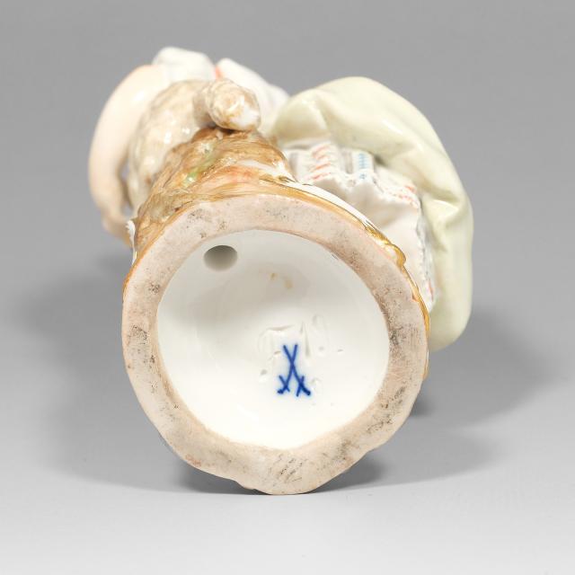Meissen マイセン 羊飼いの少女 置物 オブジェ _ 【中古】