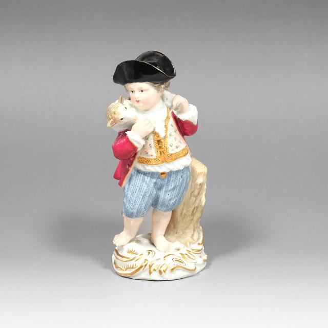 Meissen マイセン 羊飼いの少年 置物 オブジェ _ 【中古】 【公式通販】