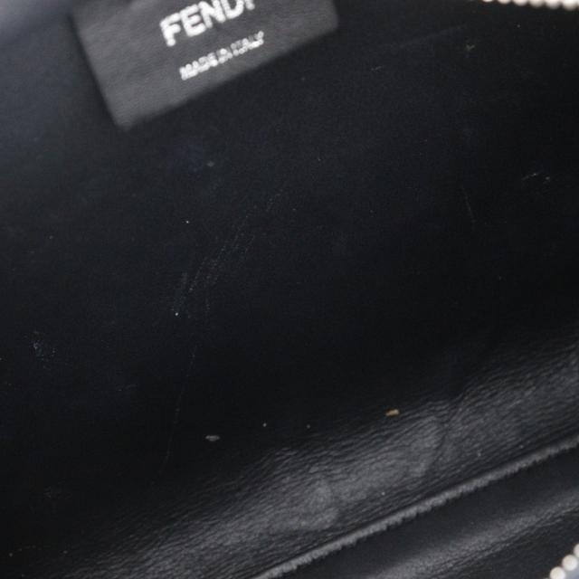 FENDI フェンディ プチトロワジュール 2WAYショルダー 8BH333 レザー 黒 ハンドバッグ_13