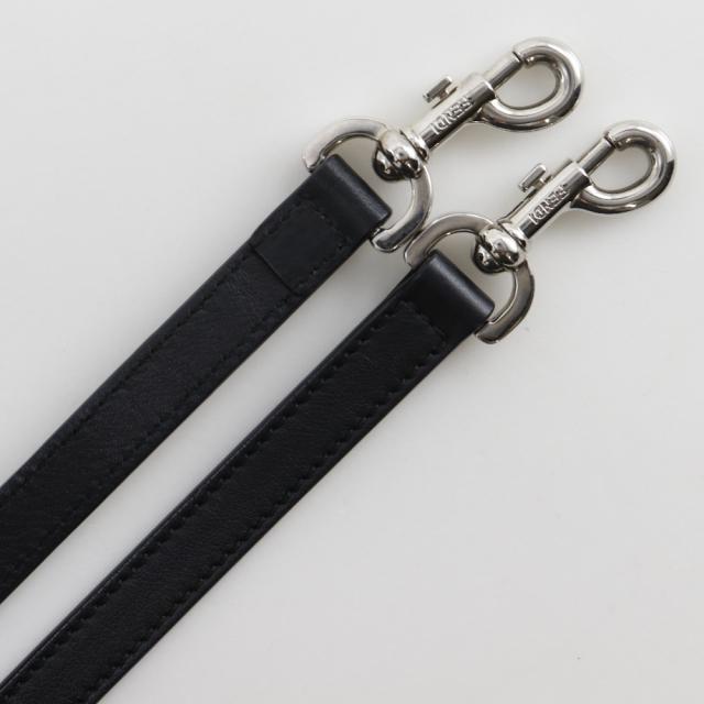 FENDI フェンディ プチトロワジュール 2WAYショルダー 8BH333 レザー 黒 ハンドバッグ_16
