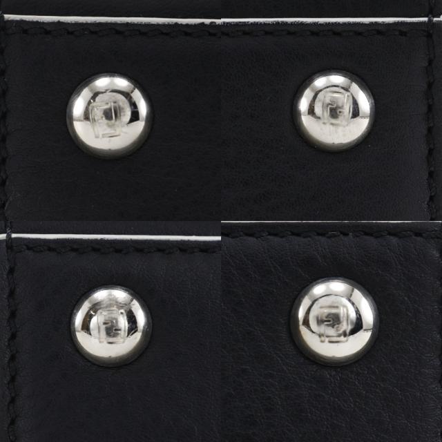 FENDI フェンディ プチトロワジュール 2WAYショルダー 8BH333 レザー 黒 ハンドバッグ_6