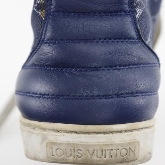 LOUIS VUITTON ルイ・ヴィトン ハイカット モノグラムデニム 青 スニーカー レディース_14