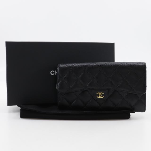 CHANEL シャネル マトラッセ クラシック ロング フラップ ウォレット  