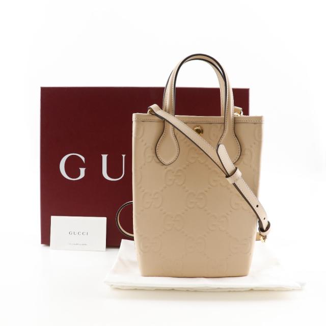 GUCCI グッチ スーパーミニバッグ 2WAYショルダー 2WAYショルダー 790133 レザー ベージュ_12