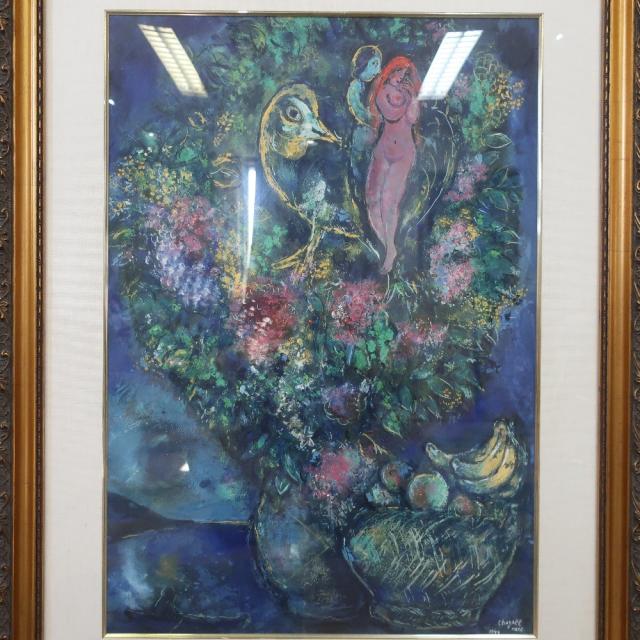 Marc Chagall マルク・シャガール FRUCHTE UND BLUMEN,1949 絵画 ユニ