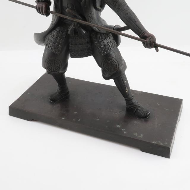 加藤清正公 ブロンズ像 金属製 置物 オブジェ ユニセックス 【中古】