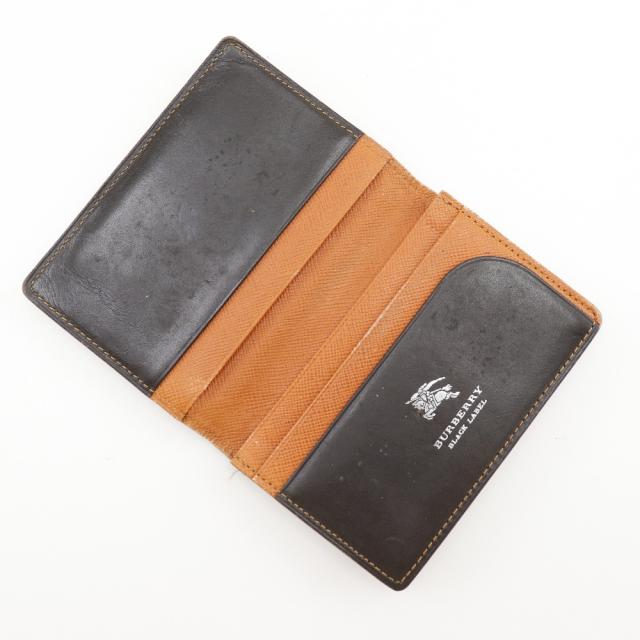 BURBERRY ブラック 名刺入れ 保存袋付き BURBERRY バーバリー カードケース/名刺入れ/B-CUT CARD CASE