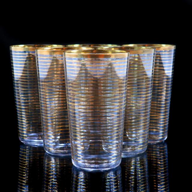 Baccarat バカラ オールドバカラ 金線文グラス 6客 ガラス 食器 Baccarat バカラ オールドバカラ 金線文グラス 6客 ガラス 食器