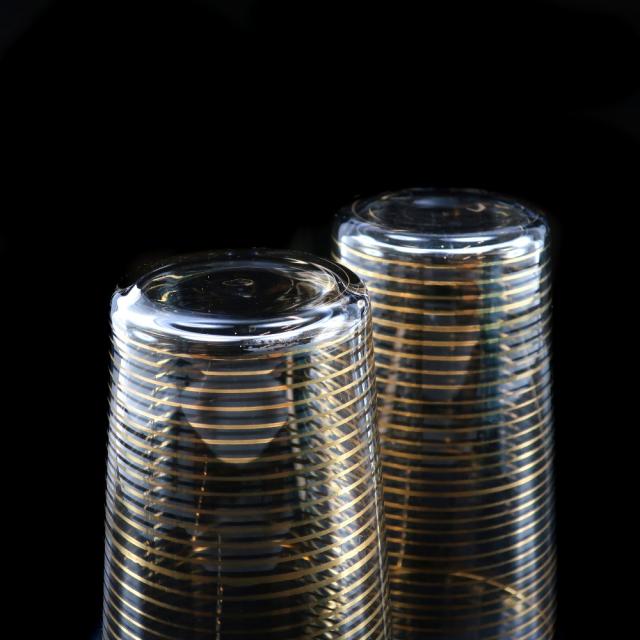 Baccarat バカラ オールドバカラ 金線文グラス 2客 ガラス 食器 _ 【中古】_4