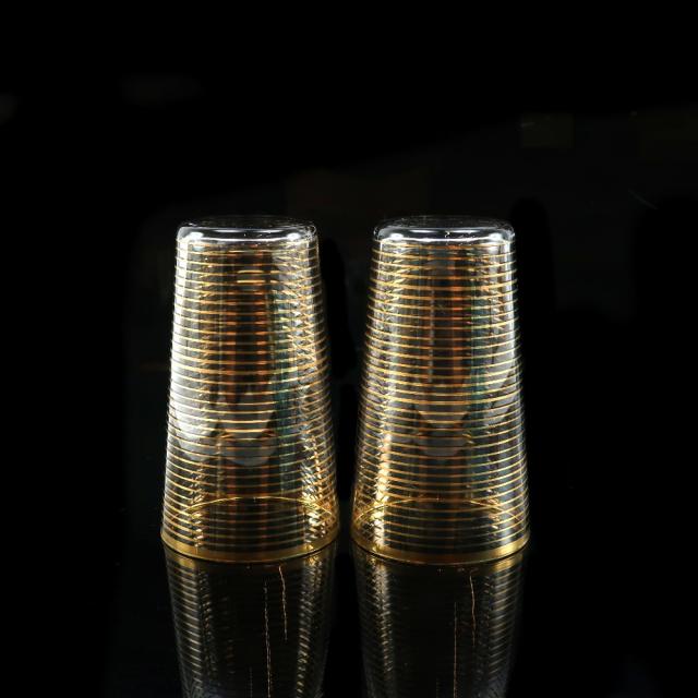 Baccarat バカラ オールドバカラ 金線文グラス 2客 ガラス 食器 _ 【中古】_1