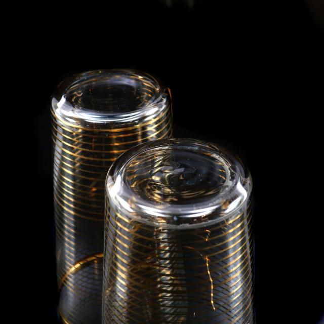 Baccarat バカラ オールドバカラ 金線文グラス 2客 ガラス 食器 _