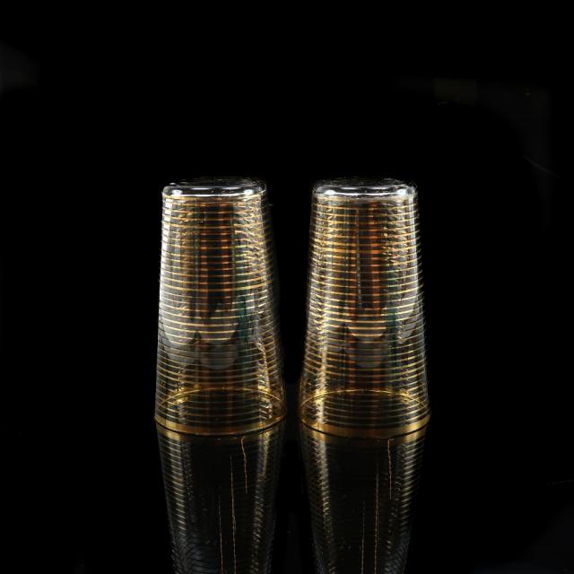 Baccarat バカラ オールドバカラ 金線文グラス 2客 ガラス 食器 _