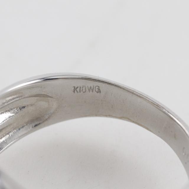 K 18 クロスデザイン リング　１２号 クロスデザイン K18ホワイトゴールド 12号 リング・指輪 4.6g