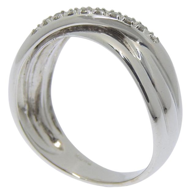 クロスデザイン K18ホワイトゴールド 12号 リング・指輪 4.6g