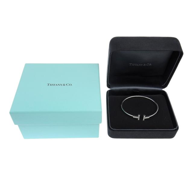 Tiffany Ｔ ナロー ワイヤー ブレスレット18KWG バングル Tiffany T ナロー ワイヤー ブレスレット18KWG バングル Amazon.co.jp