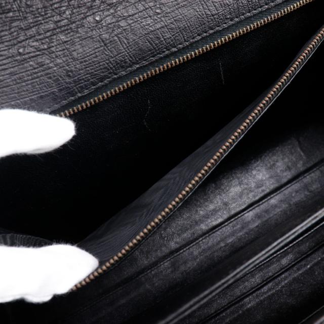 BALLY バリー オーストリッチ 黒 トートバッグ レディース 【中古】の