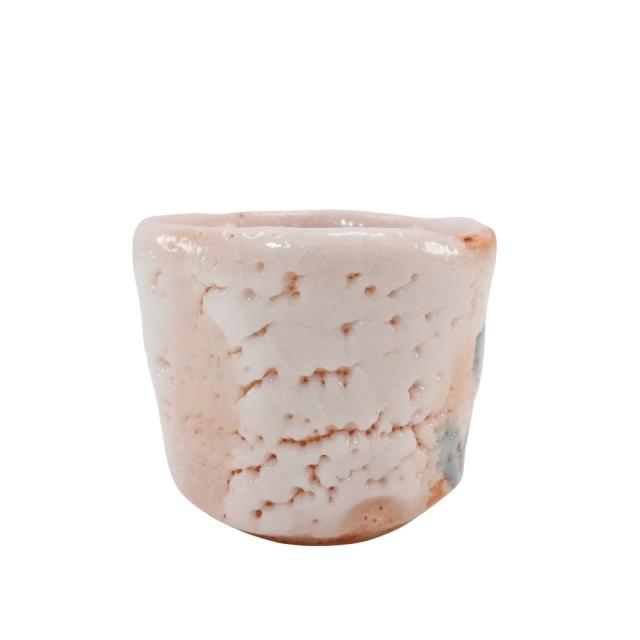 人間国宝 加藤孝造 造 志野ぐい呑 陶磁器 食器 ユニセックス 【中古】