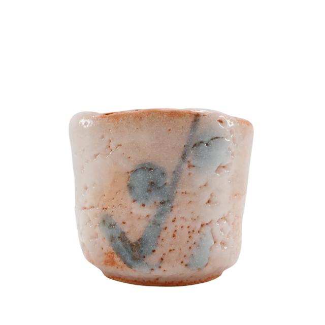 人間国宝 加藤孝造 造 志野ぐい呑 陶磁器 食器 ユニセックス 【中古】