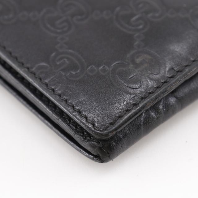 GUCCI グッチ GG 146229 シマレザー 黒 長財布 ユニセックス 【中古】_3