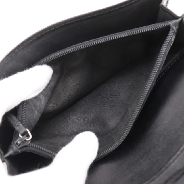 GUCCI グッチ GG 146229 シマレザー 黒 長財布 ユニセックス 【中古】_7