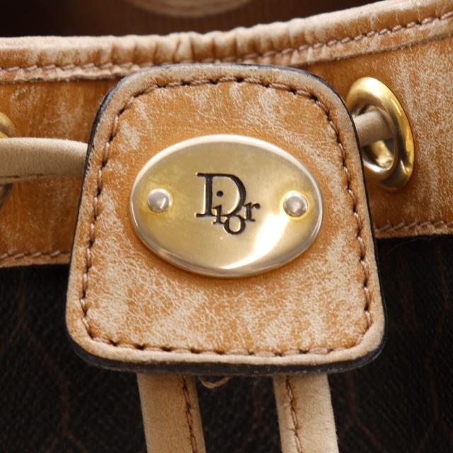 【Dior】クリスチャンディオール ハニカム柄 ヴィンテージ PVC 茶 レディース ショルダーバッグ Dior - 【Dior】クリスチャンディオール ハニカム柄 ヴィンテージ PVC