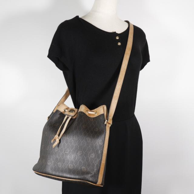 【Dior】クリスチャンディオール ハニカム柄 ヴィンテージ PVC 茶 レディース ショルダーバッグ Dior - 【Dior】クリスチャンディオール ハニカム柄 ヴィンテージ PVC