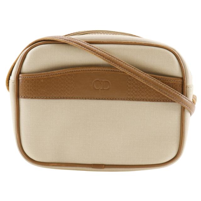 Dior クリスチャンディオール CDロゴ ポシェット ポシェット PVC ベージュ